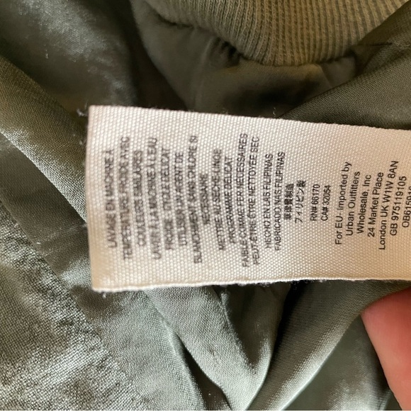 FREE PEOPLE Ruched Linen Bomber Jacket - Picture 8 of 8